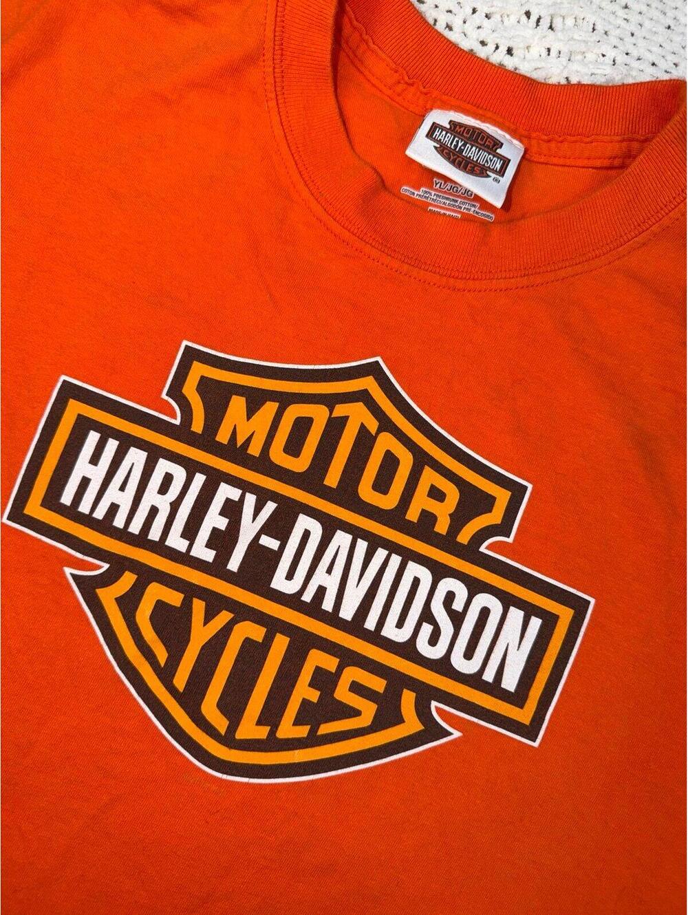 Harley Davidson Youth T Shirt Maine Size Large